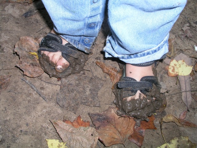 Muddy feet